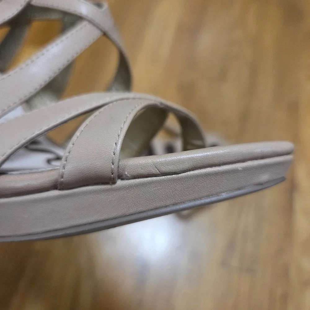 Sam Edelman Erin Caged Strappy‎ Leather High Heel 4.5